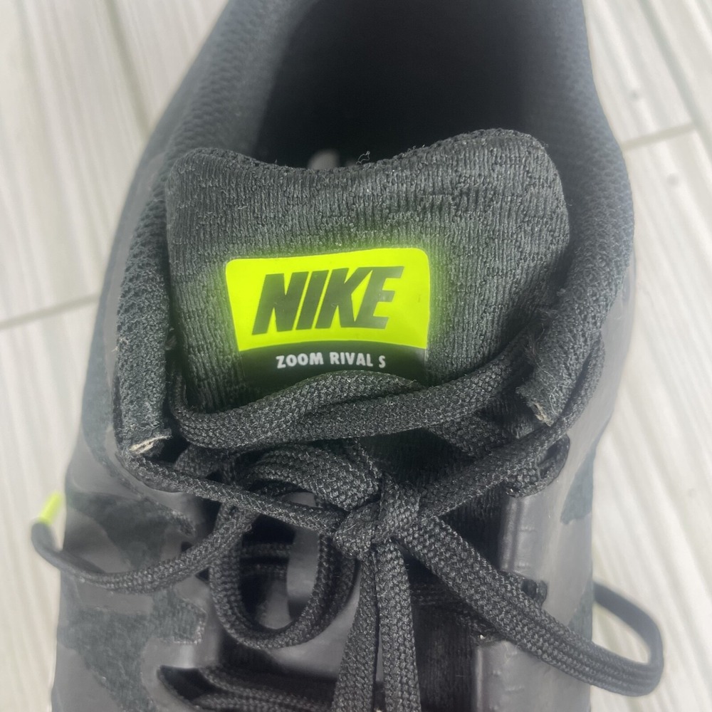 Nike Racing‎ Sprint Track Shoes Spikes Black White Neon 11 - Picture 11 of 11